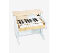 Piano électronique en bois - SMALL FOOT - Groovy Beats - Hervé le hérisson - Blanc, marron et noir