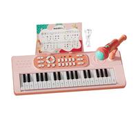 Piano pour - Piano jouet avec 2 modes de lecture | Outils rechargeables à 37 touches avec microphone, pour filles et garçons, cadeau de Noël et anniversaire