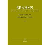 Piano Quintet In F Minor Op. 34 / Score + Parties