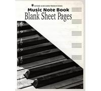 Piano Songwriter’s Manuscript Paper: Blank Sheet Music Notebook with 10 Staves per Page and Pre-Printed Bar Lines; 100 Pages for Musicians, Composers, and Songwriters