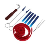 Piano Tuning Kit Kit de réglage Piano, 9 pièces, levier complet, marteau, maillet, clé, sourdines en caoutchouc for à queue acoustique droit