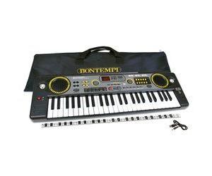 Pianola Giocattolo Bontempi Elettronica 49 Tasti + Adattatore E Borsa