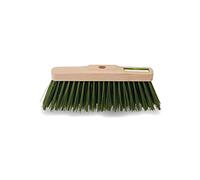 Piantallegra Balai de Jardin avec Base en Bois de 27 cm et Fil de Fibre Verte Rigide.