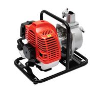 PIAOCAIYIN Pompe à eau à essence de 2,5 cm, 2 temps, 40,2 cc 1,7 HP, pompe de transfert d'eau semi-poubelle, pompe d'irrigation avec filtres à air et à eau, pour irrigation de jardin et ferme, 6500 tr