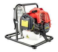 PIAOCAIYIN Pompe à eau à gaz 43 cc 2 temps 2 HP - Pompe à eau à gaz monocylindre refroidie par air - Pompe à eau portable de 2,5 cm - 30 m de hauteur maximum - Pour jardins et usines