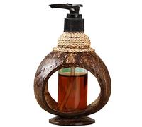PIAOLING Creative Distributeur de Savon de Noix de Coco Forme Shell Rechargeables Distributeur de Savon Liquide Pompe de Presse Type de Bouteille for la Cuisine Salle de Bains (Color : B)