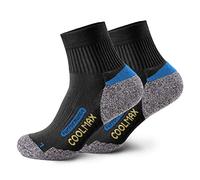 Piarini - Lot de 2 paires de chaussettes basses techniques - sports outdoor - noir - 43-46