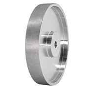 Piarktoy CBN Meule diamantée 15,2 cm de diamètre x 2,5 cm de large, avec arbre de 1,27 cm, meule diamant pour affûter HSS, grain 240