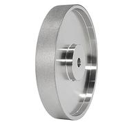Piarktoy CBN Meule diamantée 15,2 cm de diamètre x 2,5 cm de large, avec arbre de 1,27 cm, meule diamant pour affûter HSS, grain 320