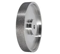 Piarktoy CBN Meule diamantée 15,2 cm de diamètre x 2,5 cm de large, avec arbre de 1,27 cm, meule diamant pour aiguiser HSS, grain 80