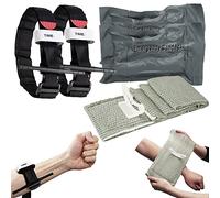 Piashow 2 PCS Pansement israélien de 6" + 2 PCS Garrot Tourniquet, Tactical Tourniquets Pansement Israelien pour Plaies Médicales Survie Materiel Militaire, Familiale Fournitures D'Urgence Extérieures