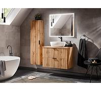 PIASKI ADEL Oak Ensemble de meubles de salle de bain suspendus 60/80 cm avec plan de travail ou lavabo 80 cm