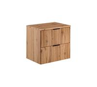 PIASKI ADEL Oak Meuble de lavabo avec plan de travail ou lavabo encastré 60 cm