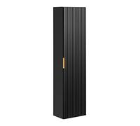 PIASKI Armoire de Salle de Bain ADEL Black, Pendentif, Poignées Dorées, Meubles Fraisés