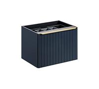 PIASKI Meuble de lavabo 60 cm Santa FE Deep Blue, Meuble de lavabo avec comptoir, Meuble de lavabo Suspendu Bleu Marine (mobilier Uniquement)