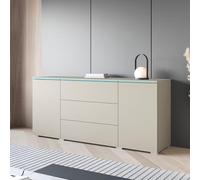 PIASKI Meubles Slavic Commode armoire intérieure Vera 150 x 66 cm Grande capacité 5 portes Commode chambre pour le salon Grand chiffonnier