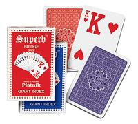 Piatnik Jeu de 54 cartes 1495.0 avec 2 index géants – coloris aléatoire