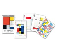Piatnik 171017 Jeu de Cartes Mondrian 55 Feuilles, Couleurs primaires et Noir, Blanc, Gris