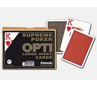 Piatnik - 2419 - Cartes à Jouer - Opti Poker Jeu Double - 2 x 55 Pièces