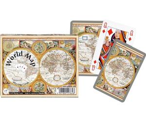 Piatnik Gibsons Games Ensemble Cartes - Carte du Monde, Double Deck