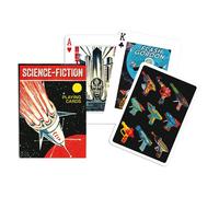 Piatnik - Jeu de 55 cartes thématique Science Fiction, Multicolore (carton)