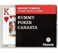 COFFRET 2 JEUX DE CARTES LISIBLES OPTI POKER G