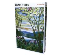 Piatnik PIA5520 Puzzle 1000 pièces Motif L.C.Tiffany Magnolias et Iris, Couleur Unique, Taille Unique