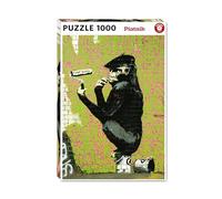 Piatnik Puzzle Banksy – Chimpanzé en roller 1000 pièces