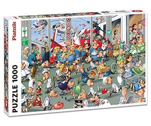 Piatnik - Puzzle Comique 1000 Pièces Urgences - Illustré par François Ruyer - Fabriqué en Autriche - 5372