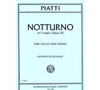 Piatti, Alfredo - Notturno F major, Op 20 - for Cello & Piano - Geoffrey Rutkowski by International