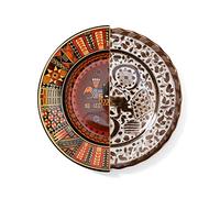 PIATTO PIANO PORCELLANA SELETTI HYBRID MITLA ART 09141