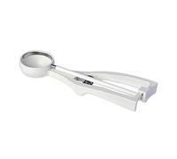 Piazza 03523602 Lot de 6 cuillères à glace avec barre en acier coloré, tige blanche, diamètre 4,7 cm, capacité 1/36 l