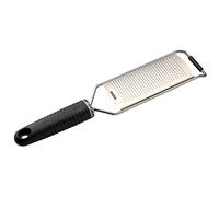 Piazza 160170 Râpe en acier inoxydable avec manche antidérapant, fine, 31,5 cm de longueur, 23,5 cm de largeur, 6,5 cm de hauteur