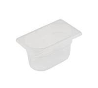 Piazza 228710 Gastronorm 1/9 Bassine en polypropylène, 17,6 cm de longueur, 10,8 cm de largeur, 10 cm de hauteur
