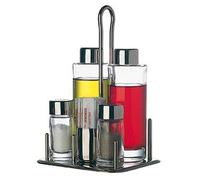 Piazza 330000 Service pour huile, vinaigre, sel, poivre, queues en fi lo