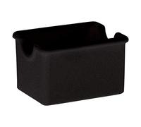 PIAZZA 5075002 Sucrier Plastique Noir Lot de 6