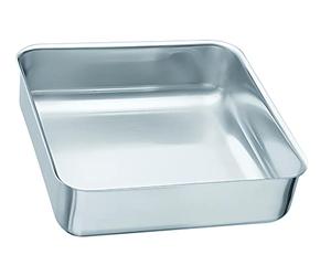 PIAZZA Acier Inoxydable boîtes, 19,5 x 19,5 x 6 cm