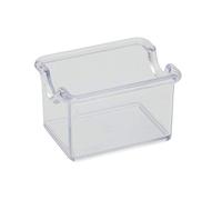 PIAZZA Lot de 2 porte-sucre en plastique transparent