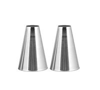 PIAZZA Pack de 2 Croissants Lisses en Acier Inoxydable 16 Pâtisserie Et Cake Design