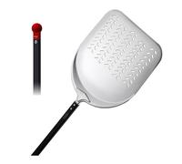 Piazza Pelle à pizza rectangulaire perforée en aluminium 33 x 157 cm