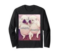 Pibble Meme Wash My Belly Funny Two Pibbles Manche Longue