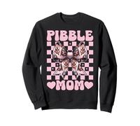 Pibble Mom Pitbull Mom Mama Dog Coquette Bow Fête des Mères Sweatshirt