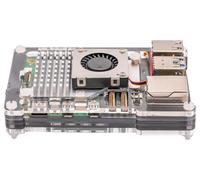 Pibow Coupe 5 Étui pour Raspberry Pi 5, Ninja Noir - PIM677