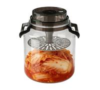 Pibumuse Bocal à,5L Bouteille Étanche Pour Fermentation Avec Poignée | Contenant à Cornichons,Pour le Brassage, Cuisine, Garde-manger, Comptoir, Plan de Travail, Aliments, Farine, Sucre,