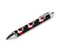 PIC 1 Stylo à bille rétractable à pointe fine 0,5 mm pour journal à domicile ou bureau Motif drapeau Carte du Canada