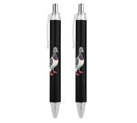 PIC 3 Lot de 2 stylos à bille rétractables Pigeon pour bureau, fournitures scolaires