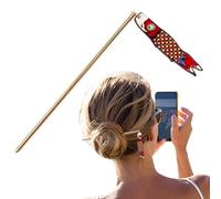 Pic à cheveux en métal - Accessoires pour cheveux en alliage avec pendentif, épingle à cheveux élégante de 14 cm, pour faire des chignons pour festivals, événements