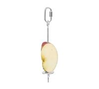 Pic À Fruits pour Oiseaux, Porte-Fruits en Acier Inoxydable, Porte-Nourriture pour Perruches, pour Cage, Ara, Cacatoès, Conure, Calopsitte, Perruche,