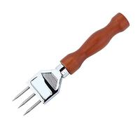 Pic à glace en acier inoxydable avec manche en bois, outil de retrait de ciseau à glace en acier inoxydable, accessoires de barre d'outils écrasés pour barres de cuisine, outil de