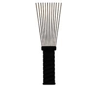 Pic afro à dents larges en métal pour cheveux bouclés, outil de coiffage pour perruque, tresse, outil de coiffage pour homme et femme, peigne et brosse à barbe